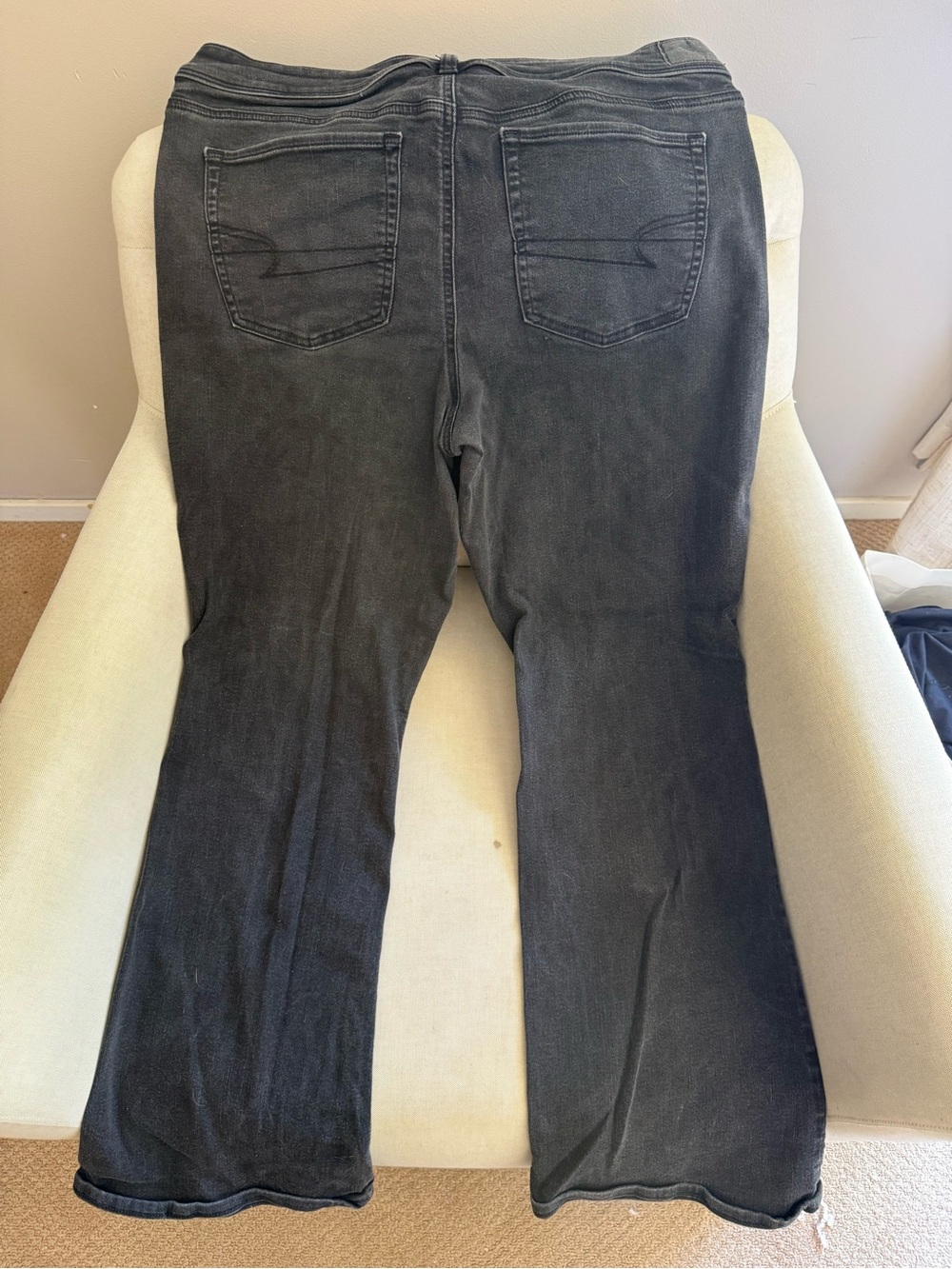 American Eagle Next Level Stretch - Black Bootcut Jeans